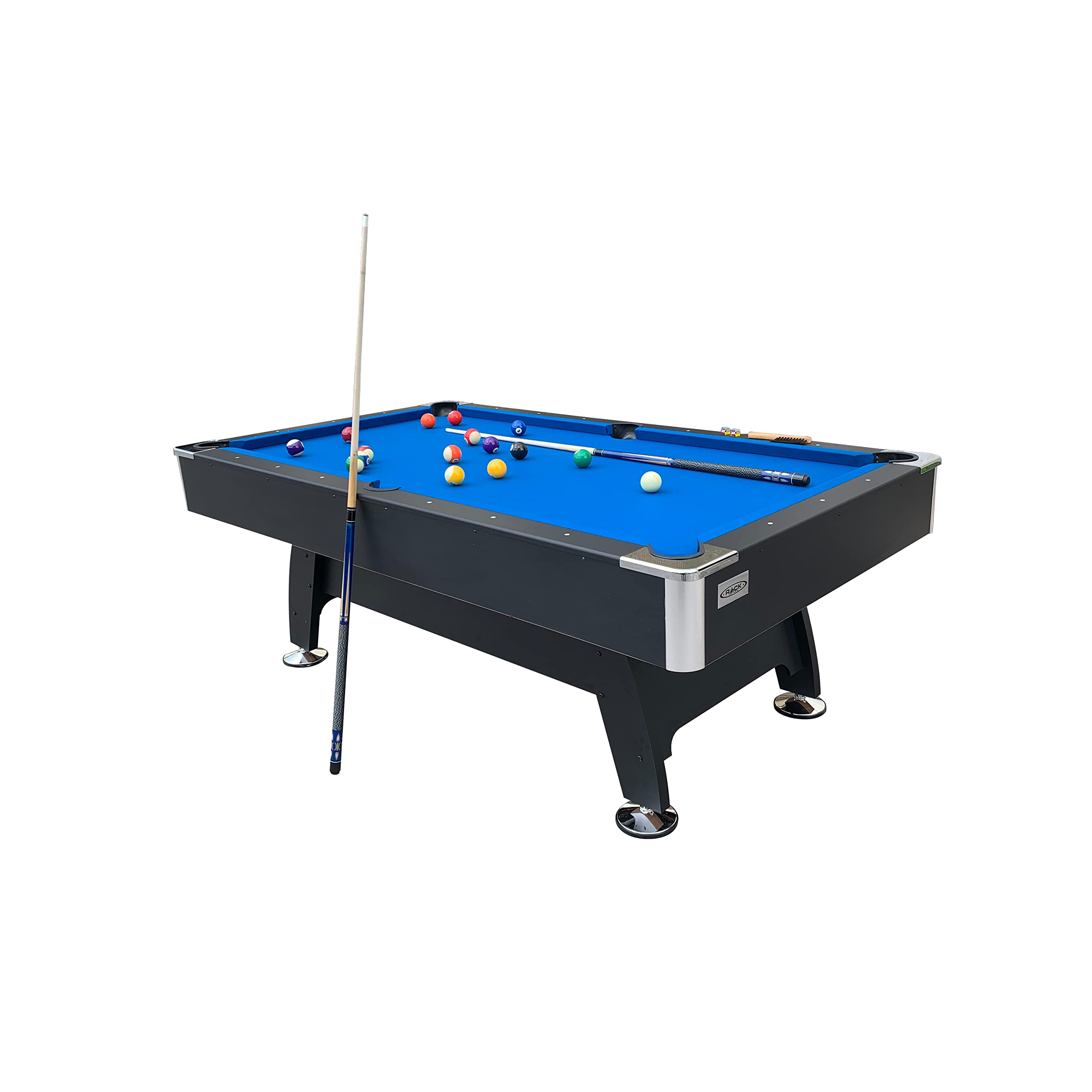 7-Foot Tournament Billiard Pool Table Blue Felt