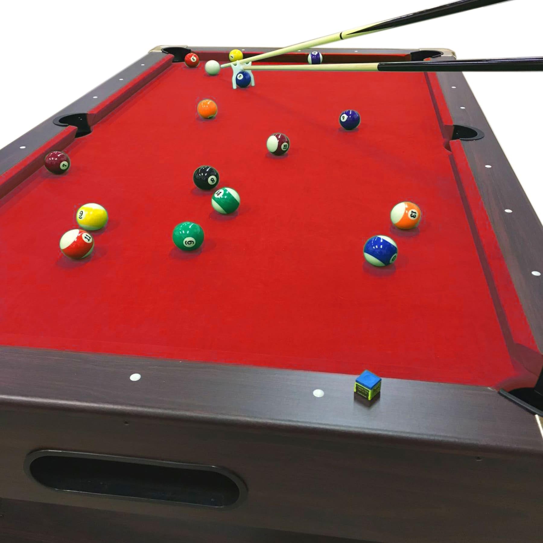 7 Foot Pool Table with Ball Return and Accessories