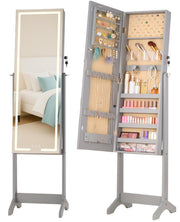 LED Mirror Jewelry Cabinet with Full Length Mirror
