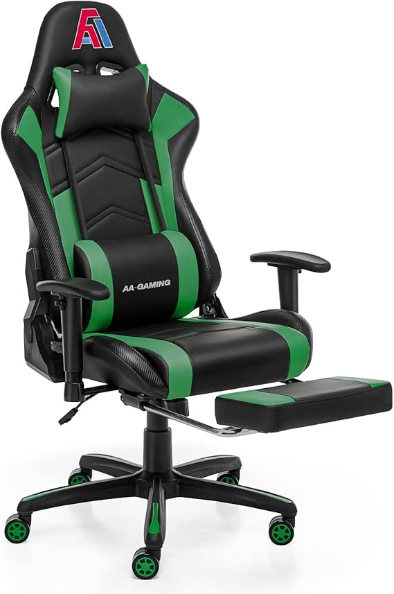 High Back Ergonomic Gaming Chair with Footrest