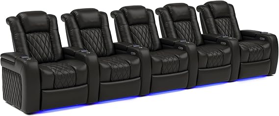 Tuscany Home Theater Seat - Power Recliner Row of 3