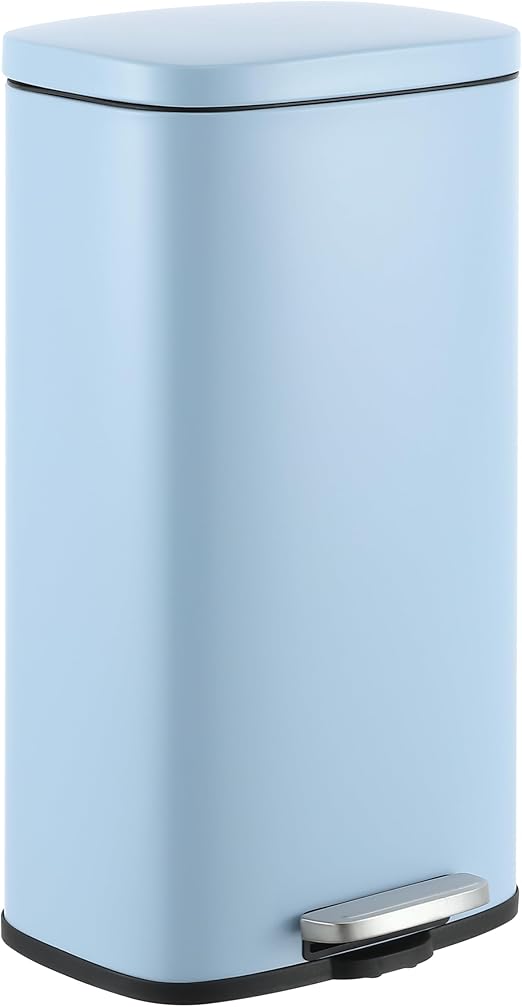 8-Gallon Step-Open Trash Can with Soft Close