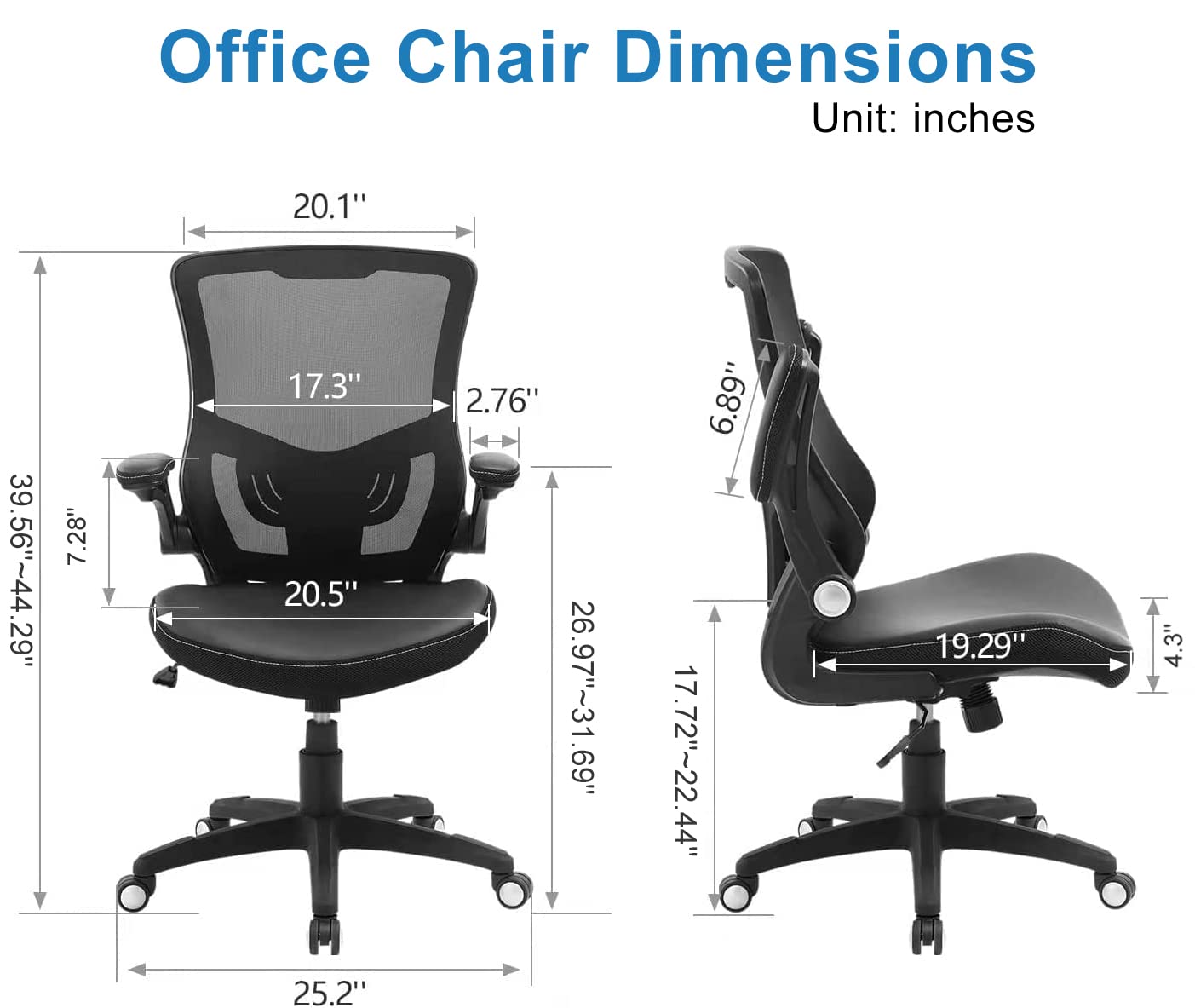 Ergonomic Office Chair with Adjustable Lumbar Support