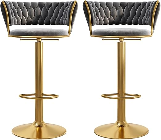 Adjustable Swivel Bar Stool Set of 2