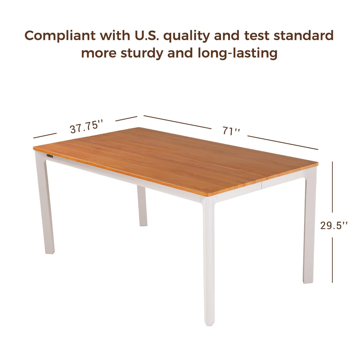 7-Piece Outdoor Dining Set with Recycled Plastic Chairs