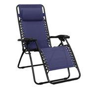 Zero Gravity Lounge Chair with Pillow - Folding Reclining Outdoor Patio Chair