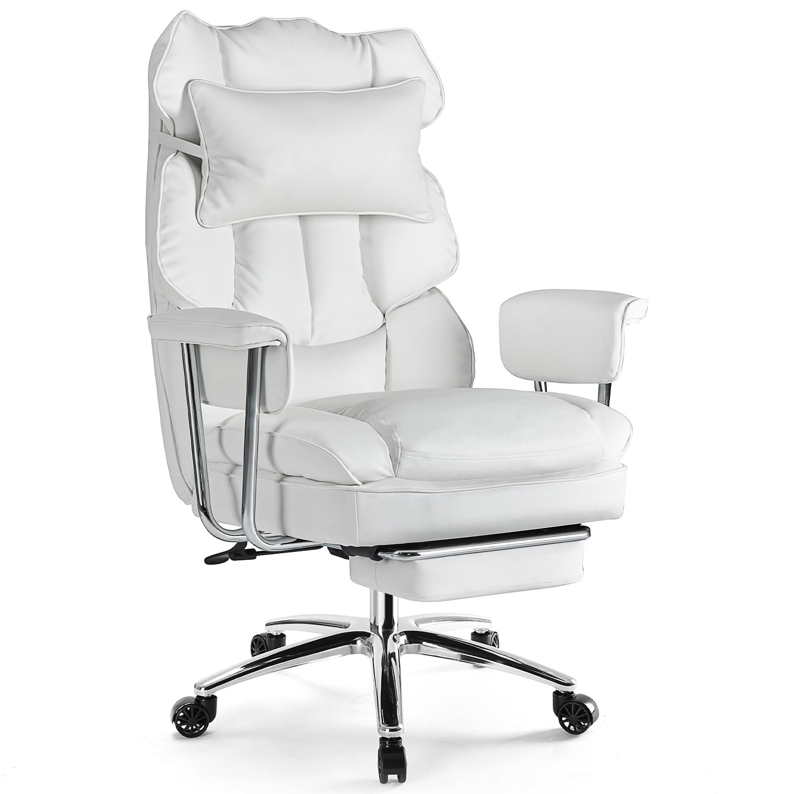 Ergonomic Executive Office Chair with Footrest