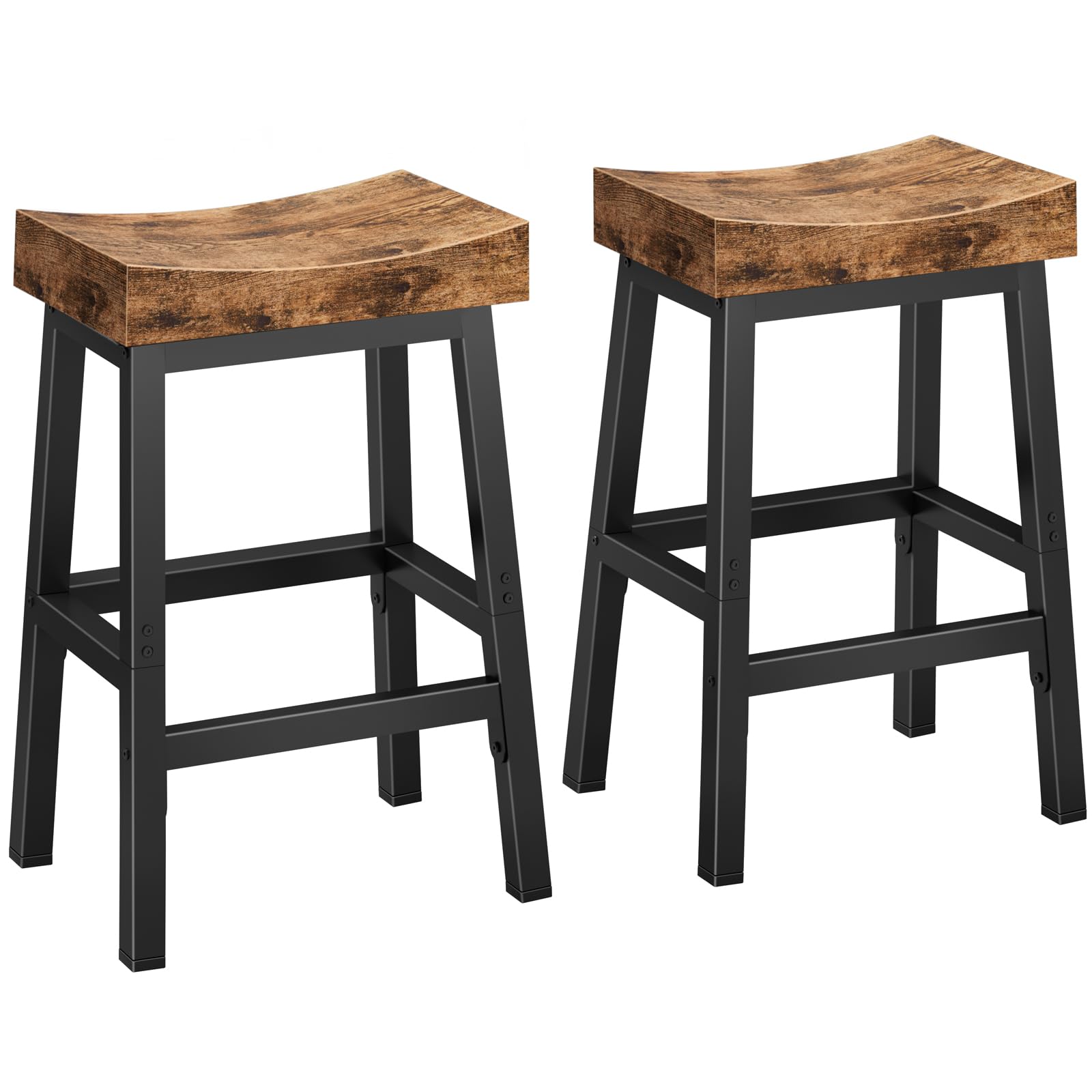 24 Inch Rustic Bar Stools Set of 2