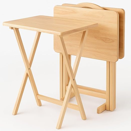 Wood Cade Oversized Snack Table Set