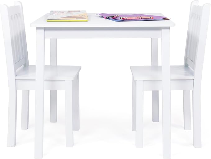 Kids Wooden Table and 2 Chairs Set Grey