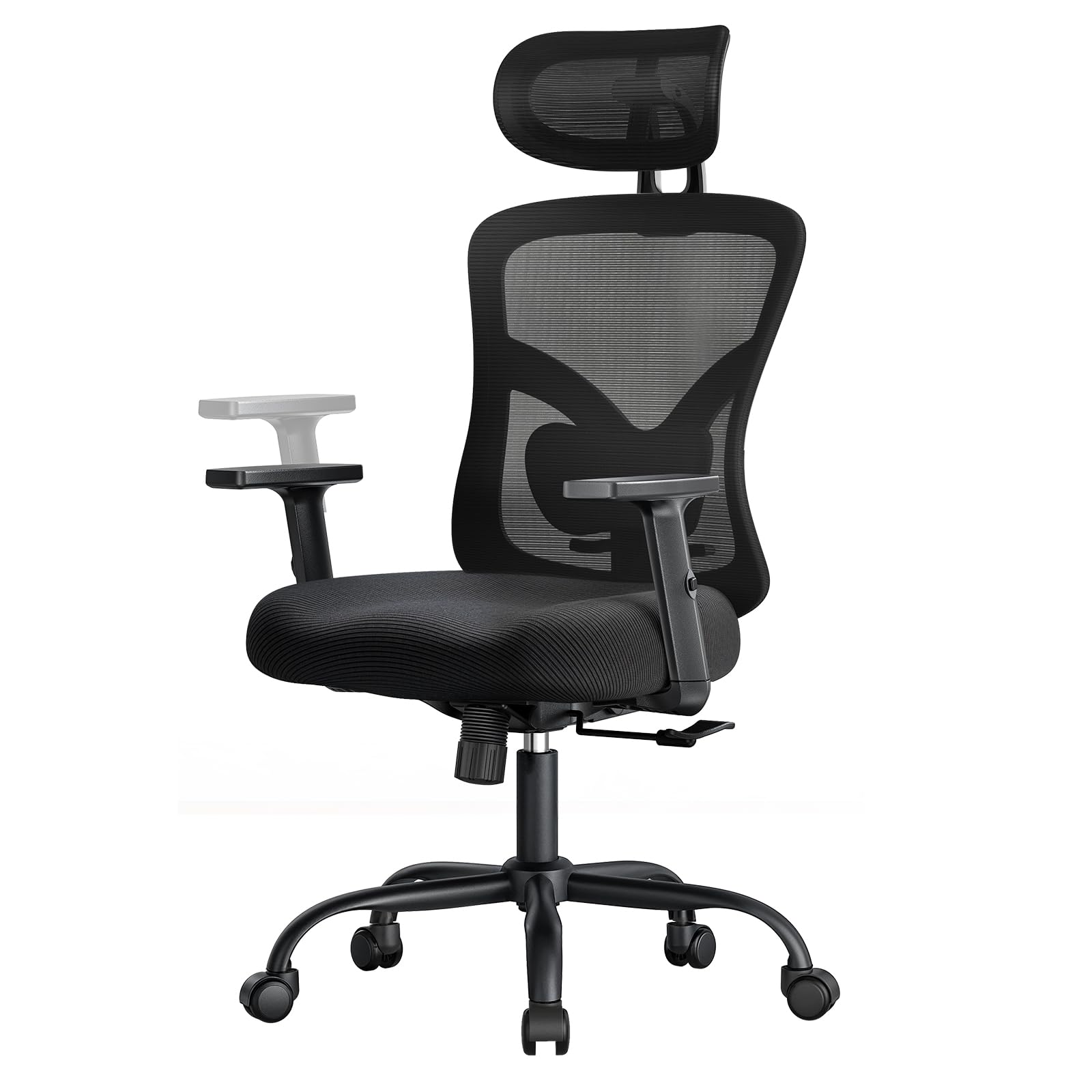 Ergonomic Office Chair with Lumbar Support and Headrest