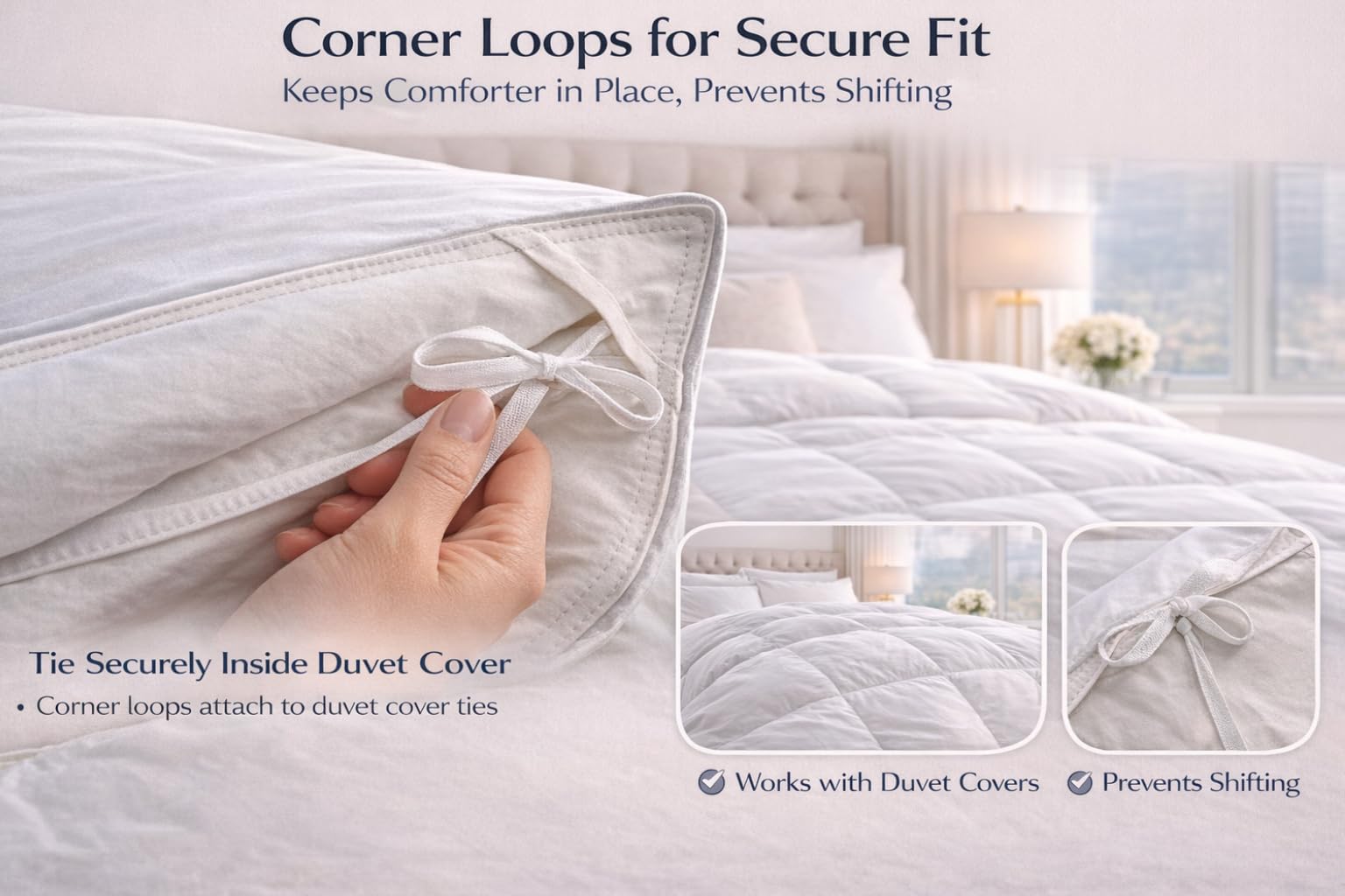 Hungarian White Goose Down Comforter King