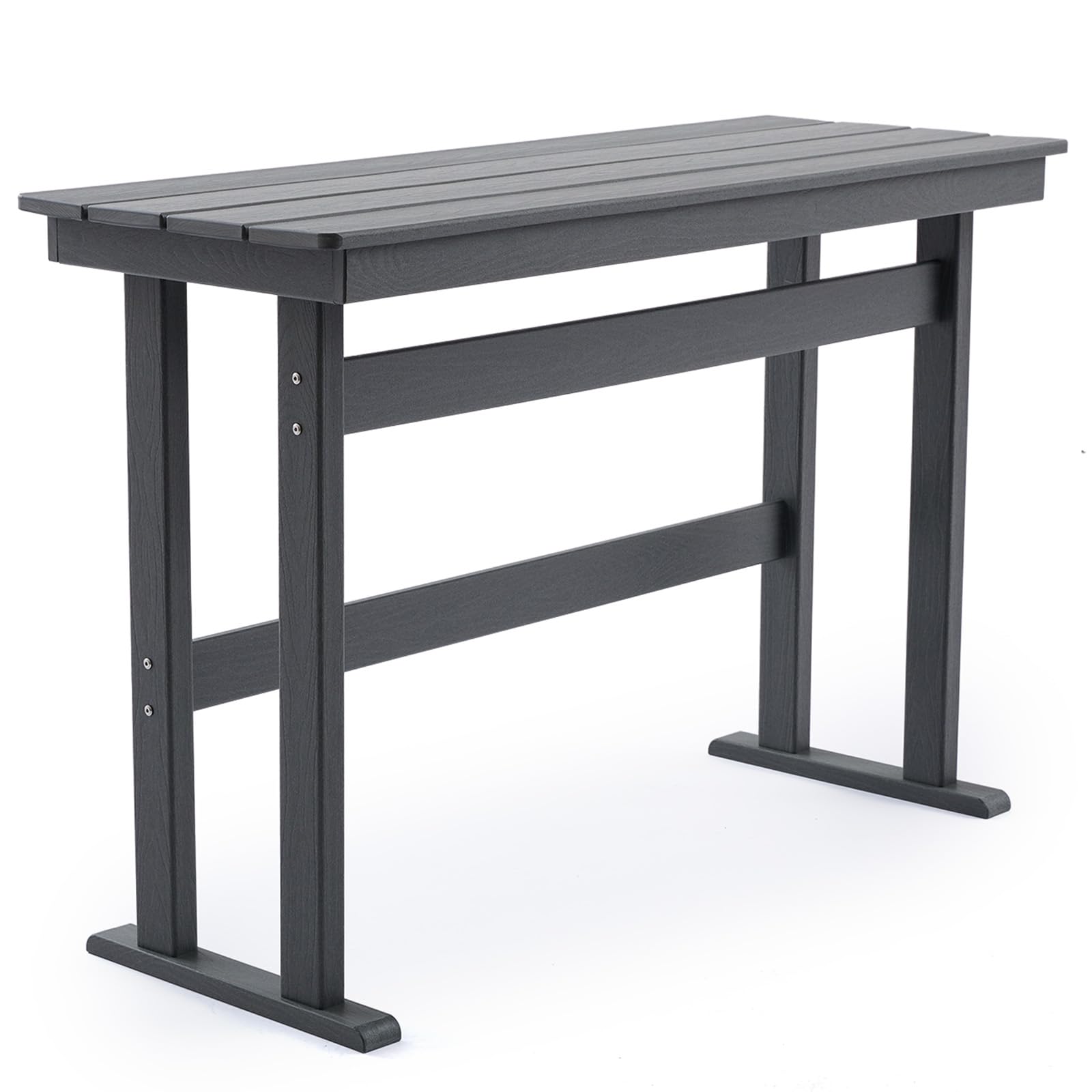 54" Outdoor Bar Height Patio Table - Dark Grey