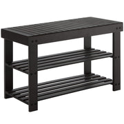 3-Tier Bamboo Shoe Rack Bench