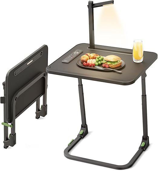 Adjustable Folding TV Tray Table