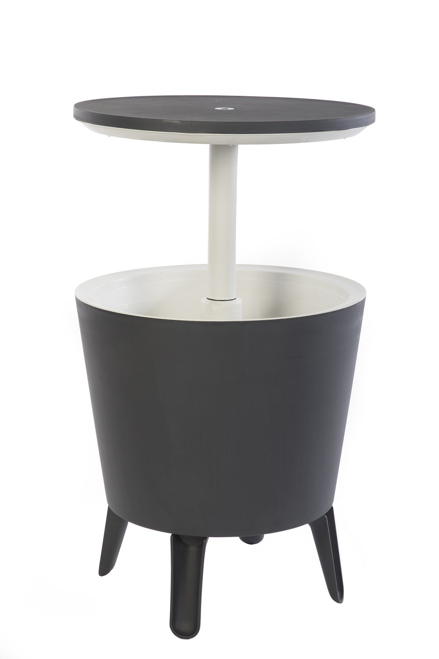 Outdoor Cooler Bar Table with Pop-Up Design and 7.5 Gallon Capacity