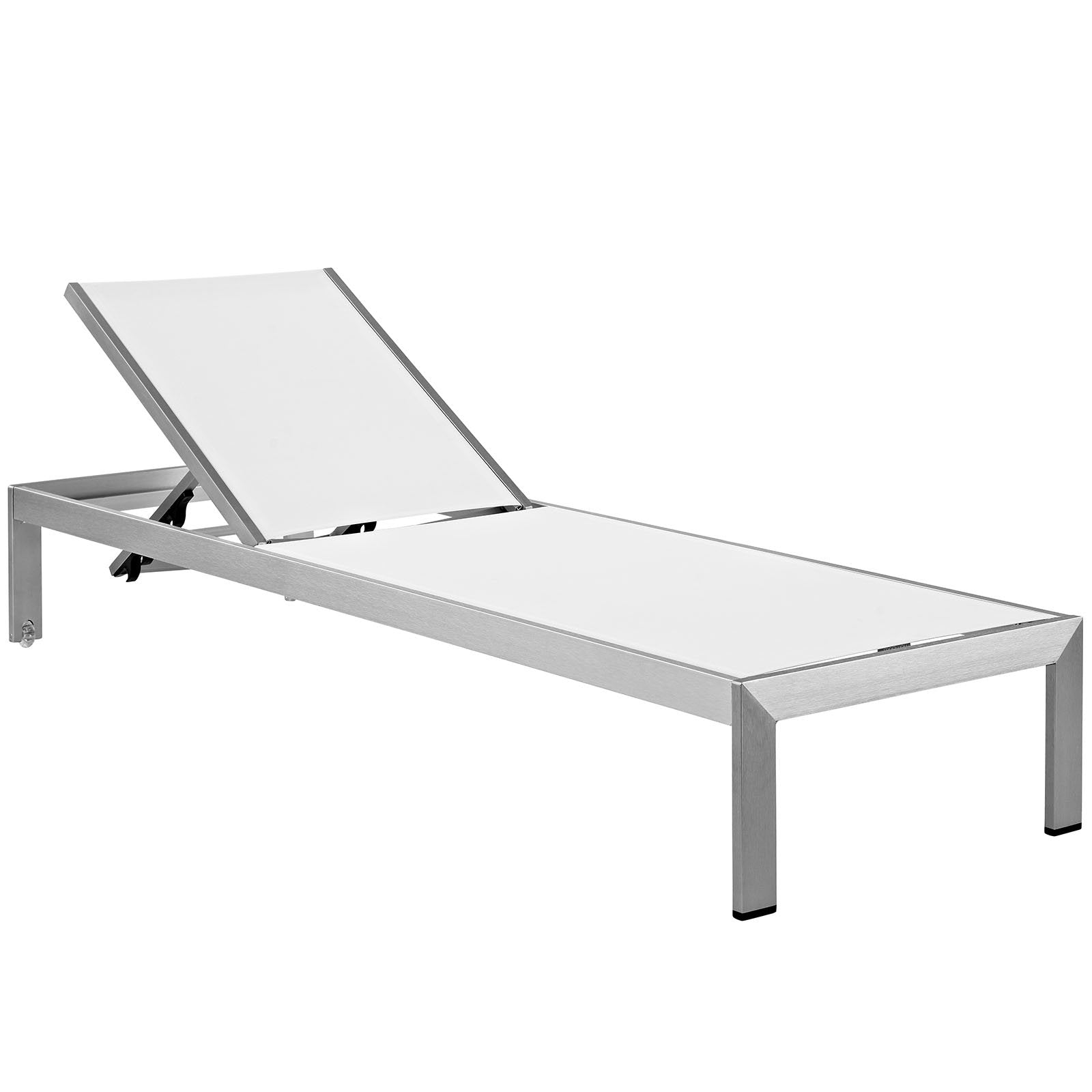 Aluminum Mesh Outdoor Patio Chaise Lounge Chairs Set of 2