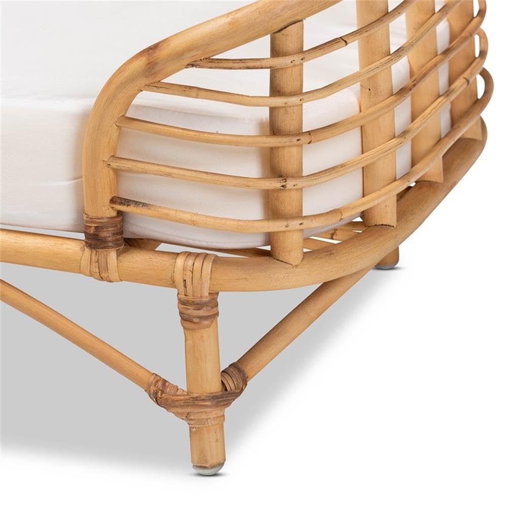 Modern Rattan Pet Bed with Cushion