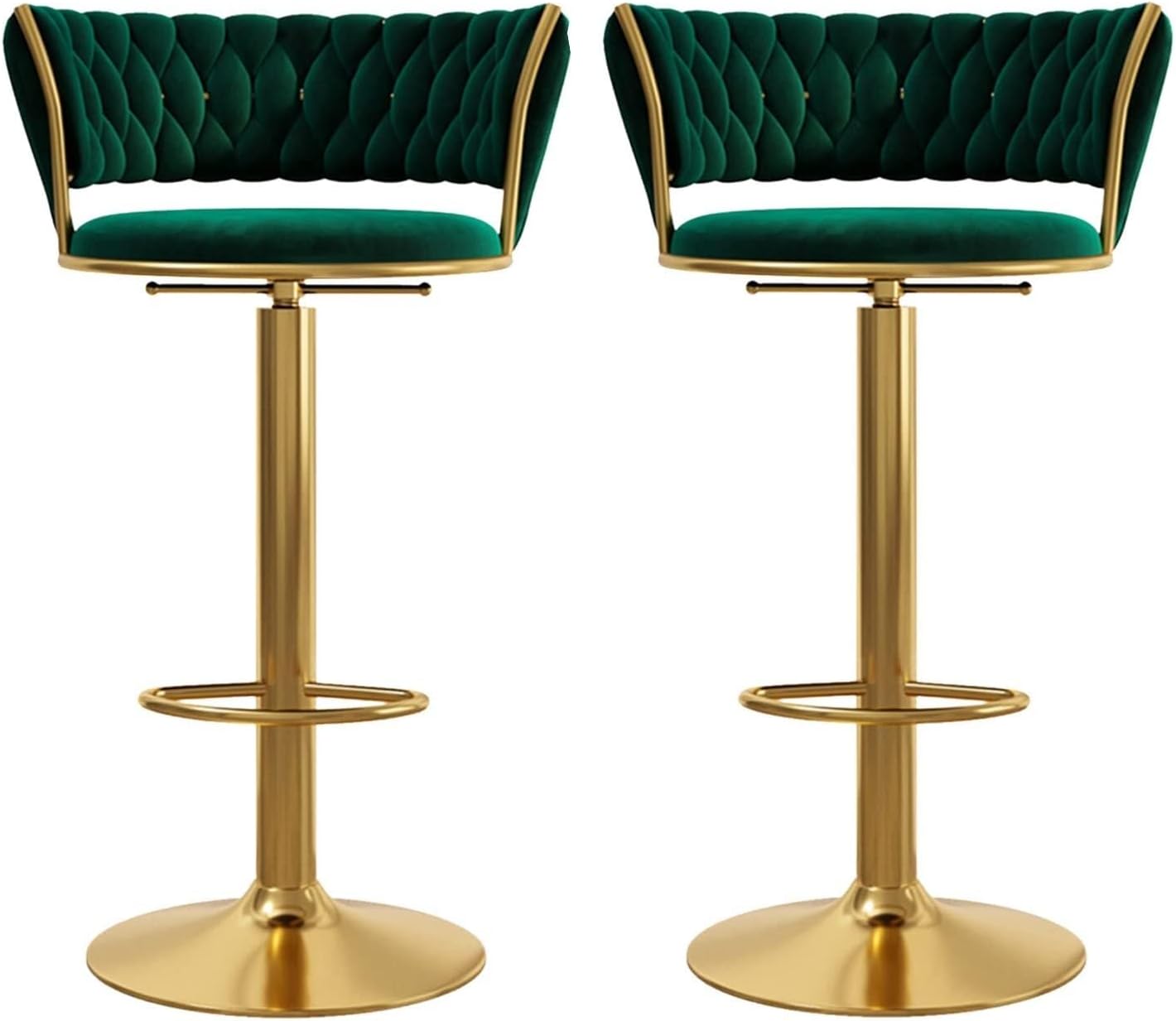Adjustable Swivel Bar Stool Set of 2