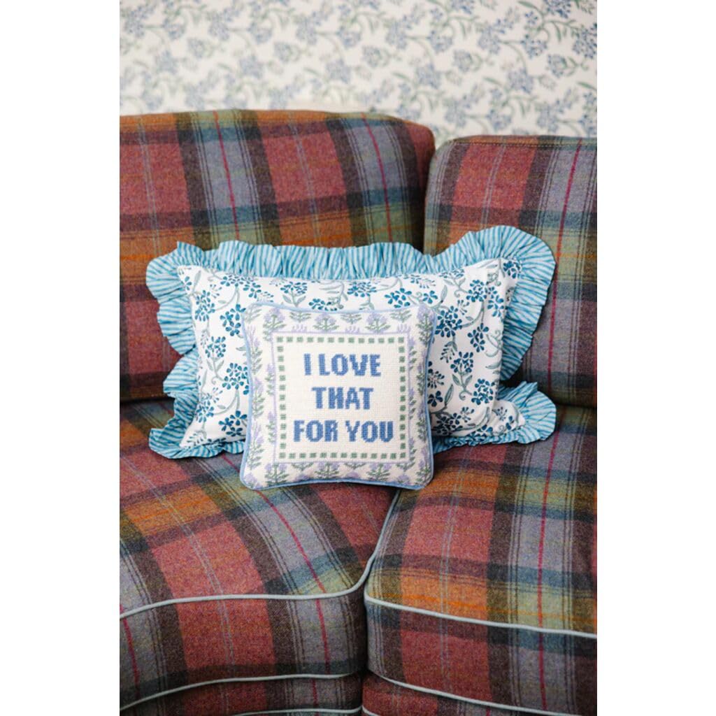 Needlepoint Decorative Throw Pillow - Love That for You