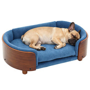 Elevated Dog Sofa Bed with Washable Cover - Small