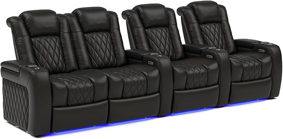 Tuscany Home Theater Seat - Power Recliner Row of 3