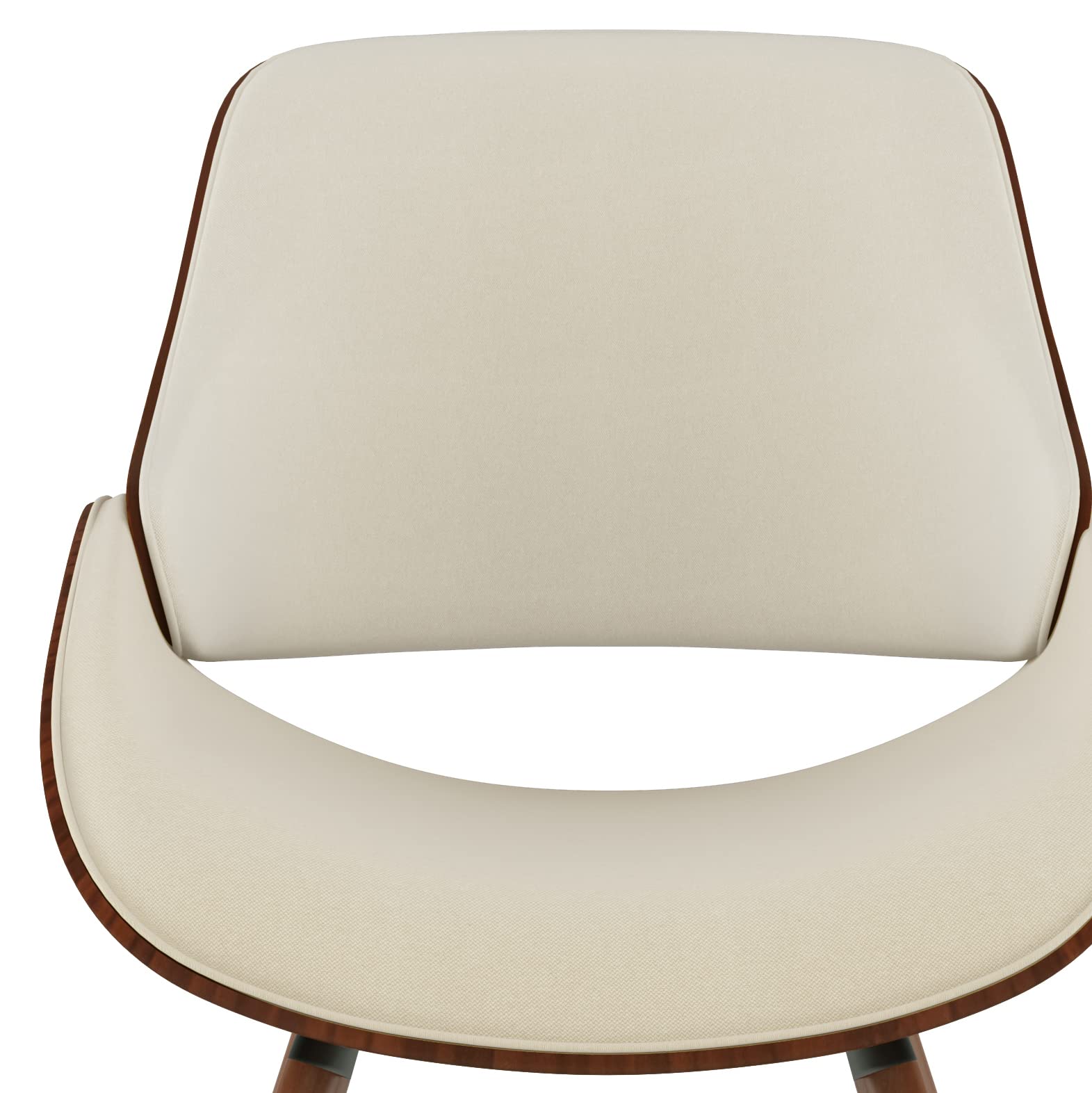Malden Upholstered Dining Chair with Curved Bentwood Back