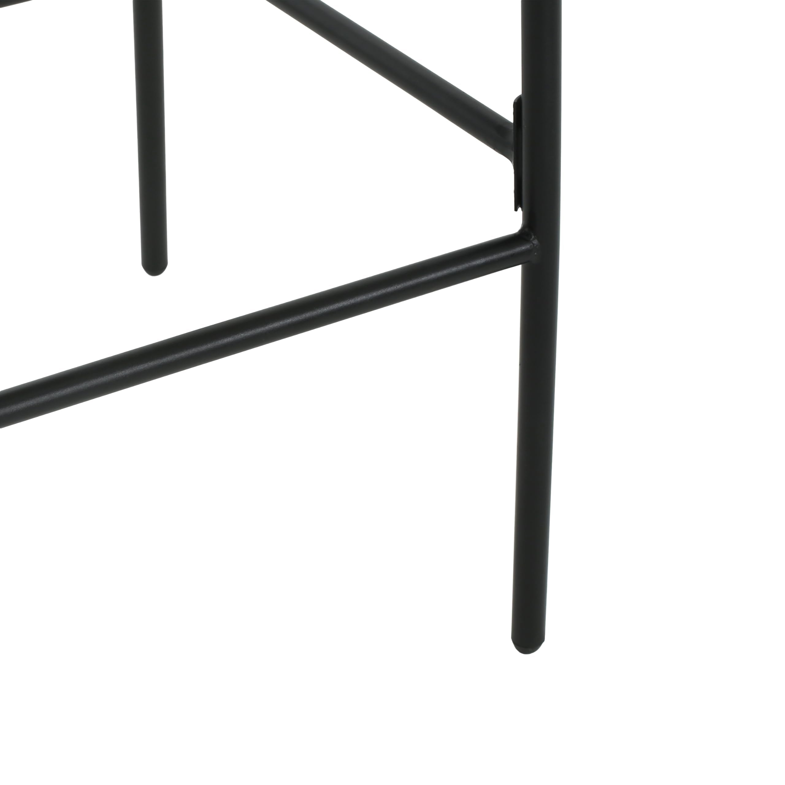 Outdoor Rope Weave Iron Barstools Set of 2