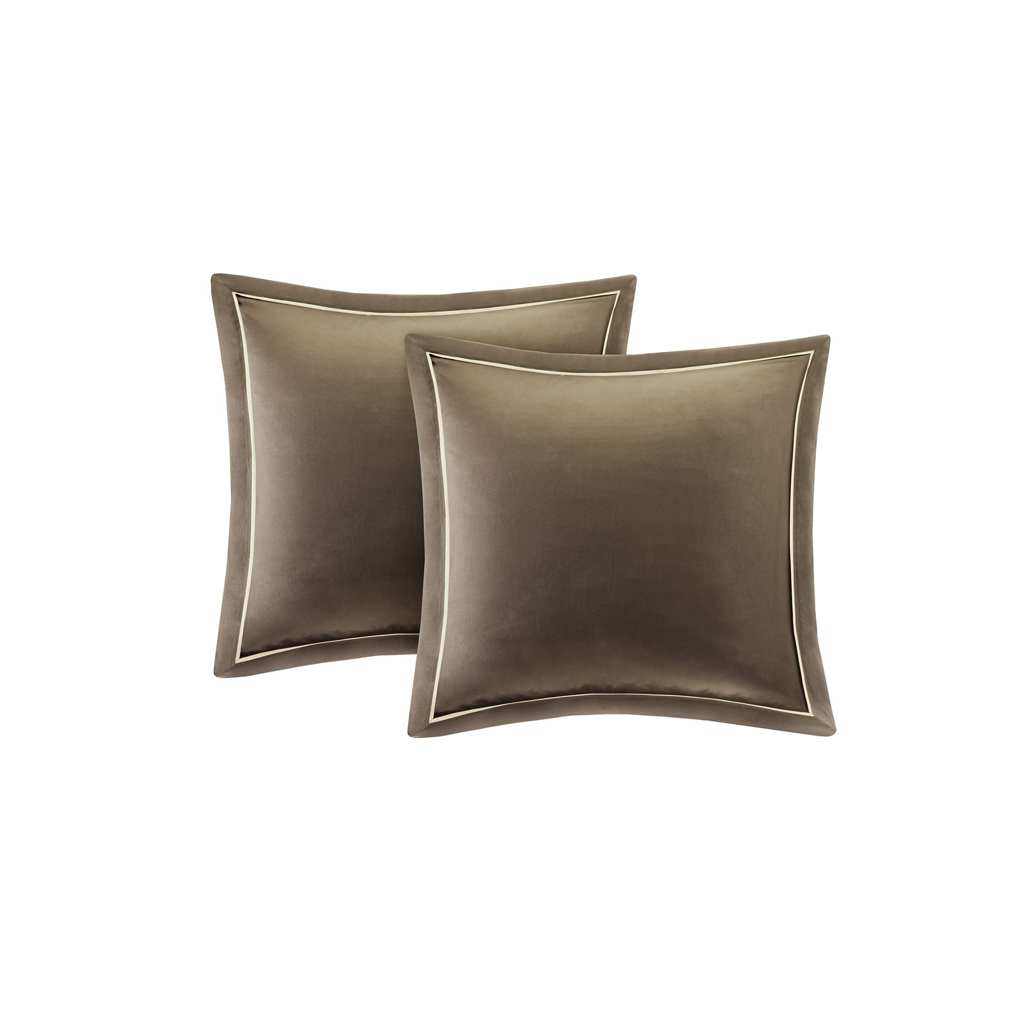 Queen Comforter Set 9 Piece - Blue Quilted Medallion Design with Bed Skirt