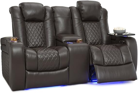 Home Theater Reclining Sofa with Fold-Down Table