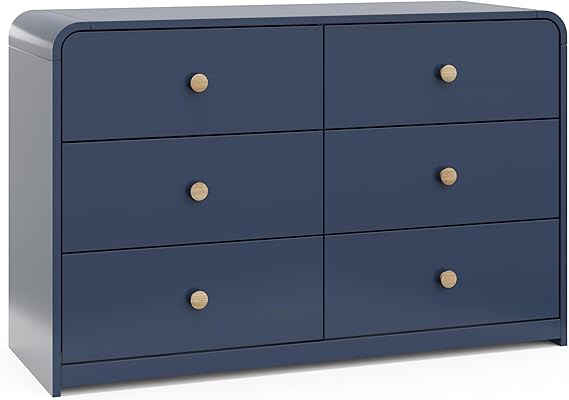 Santos 6 Drawer Dresser Olive & Natural