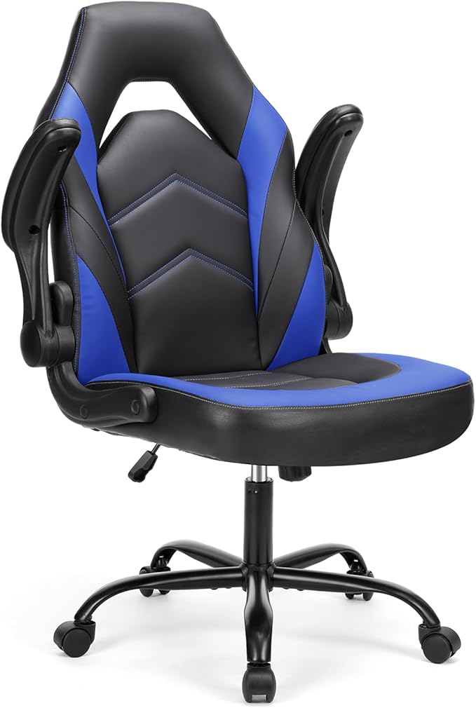 Ergonomic Gaming Chair with Flip-Up Armrests