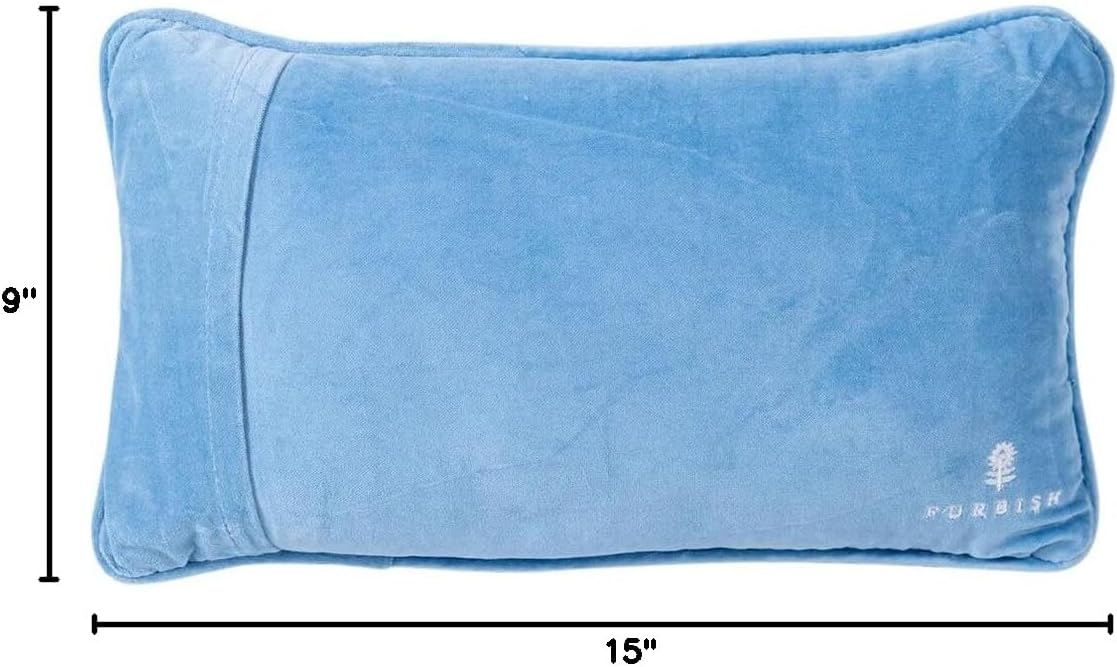 Needlepoint Decorative Throw Pillow - Go Find Less - 9" x 15"