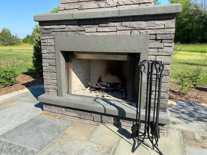 5 Piece Forged Hearth Tool Set - 33" Tall