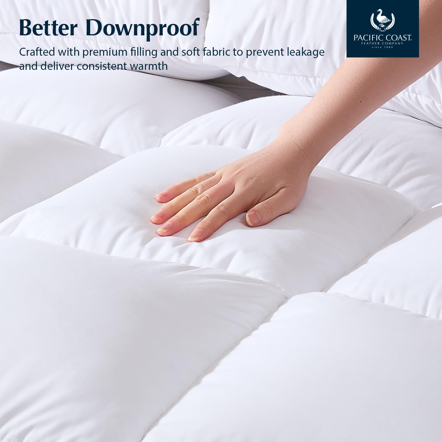 White Goose Feather Down Comforter Queen All Season