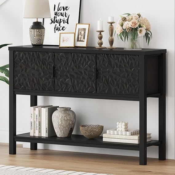Console Table for Entryway with Storage Shelf