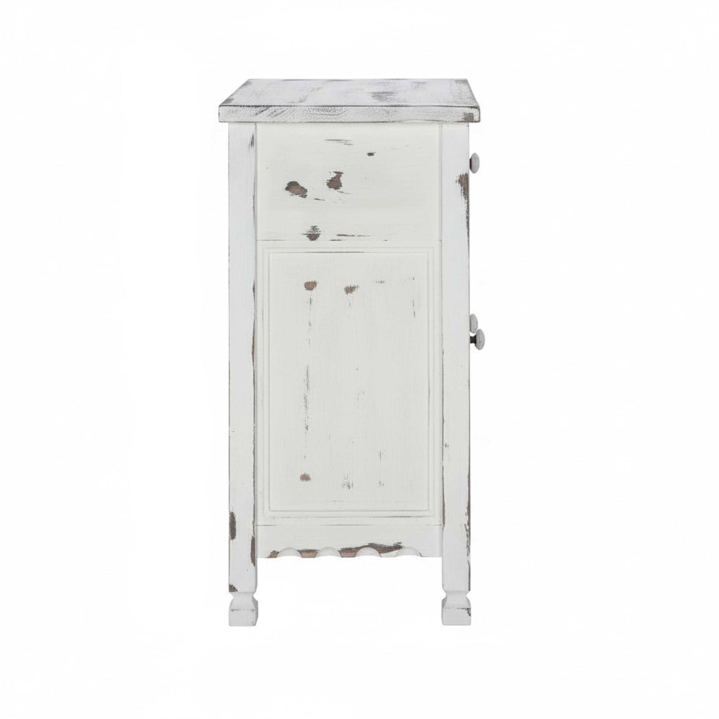 Country Cottage Accent Cabinet with Drawer and Adjustable Shelf