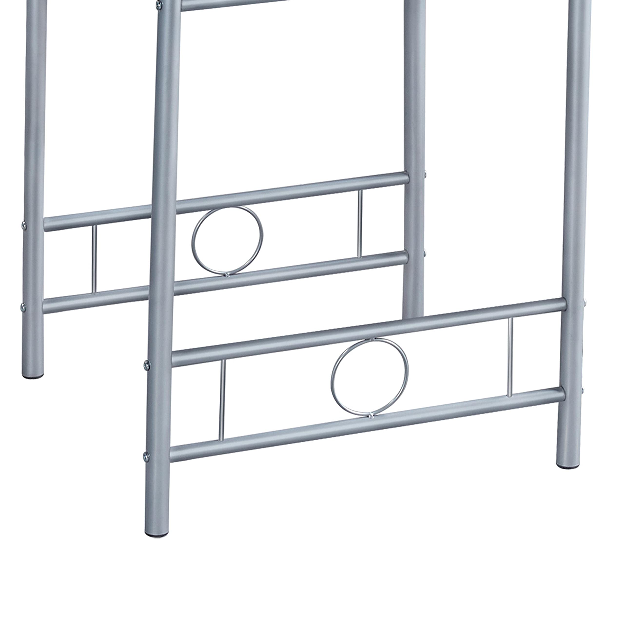 3 Piece Kitchen Dining Table Set with Storage Shelf