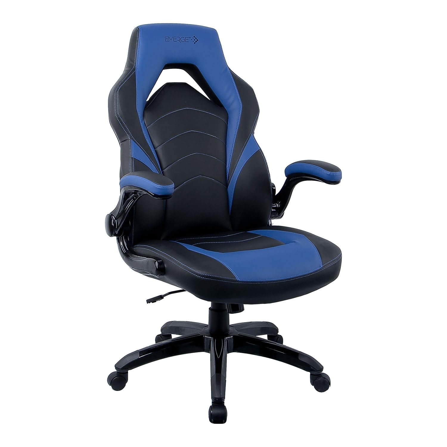 Gaming Chair Black and Blue Faux Leather