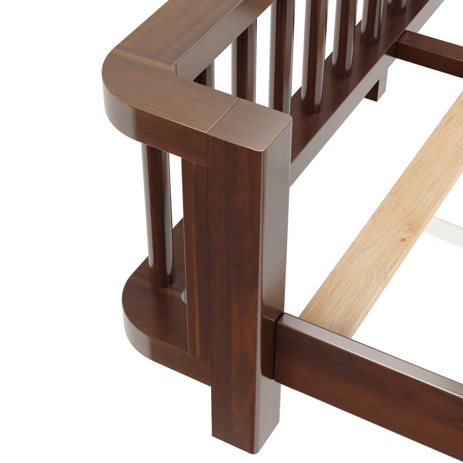 Twin Montessori Floor Bed with Rails