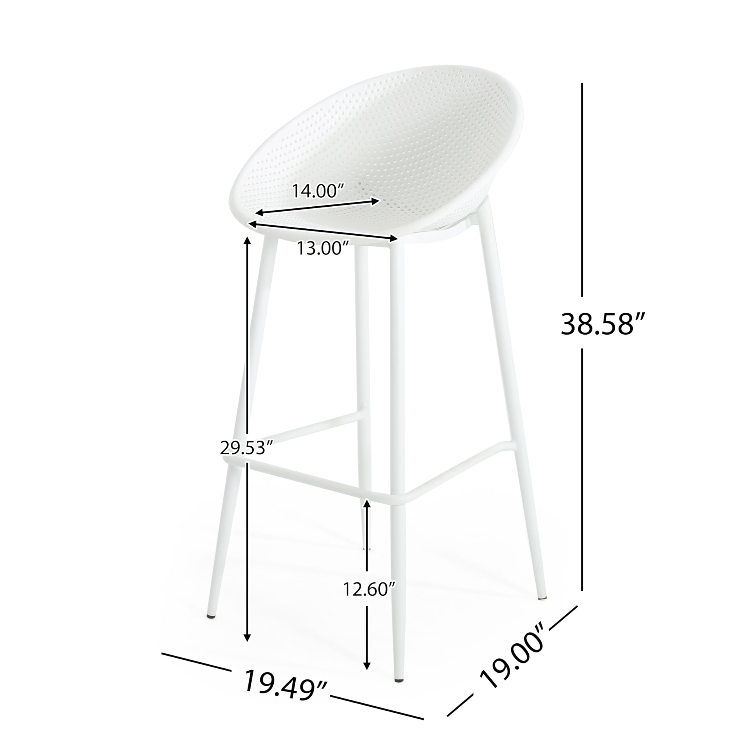 Minimalist Mesh Barstools Set of 2