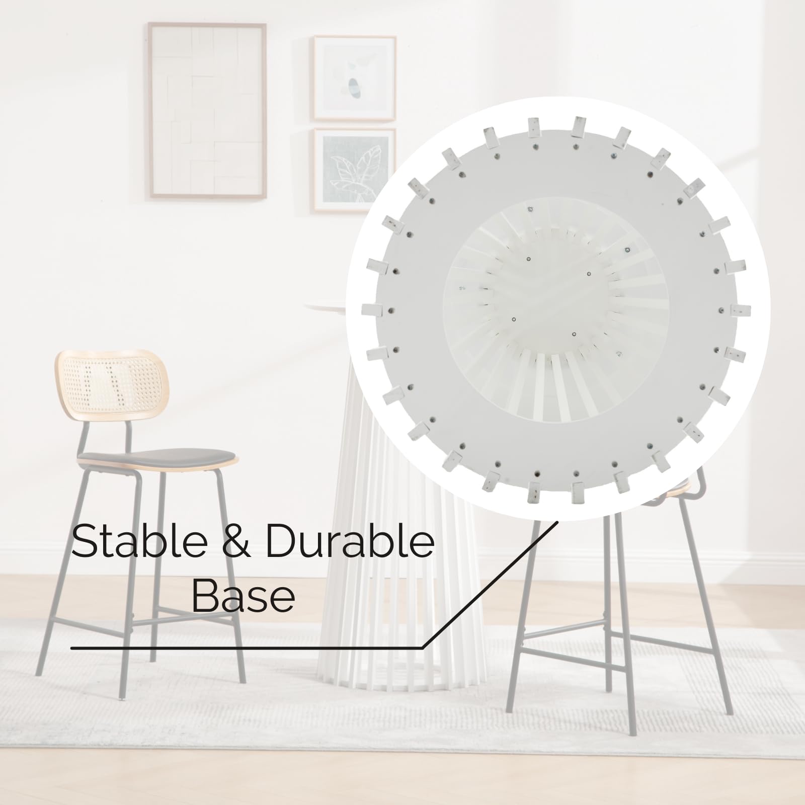 Round Pub Table 24 Inch White Wood Bar Height