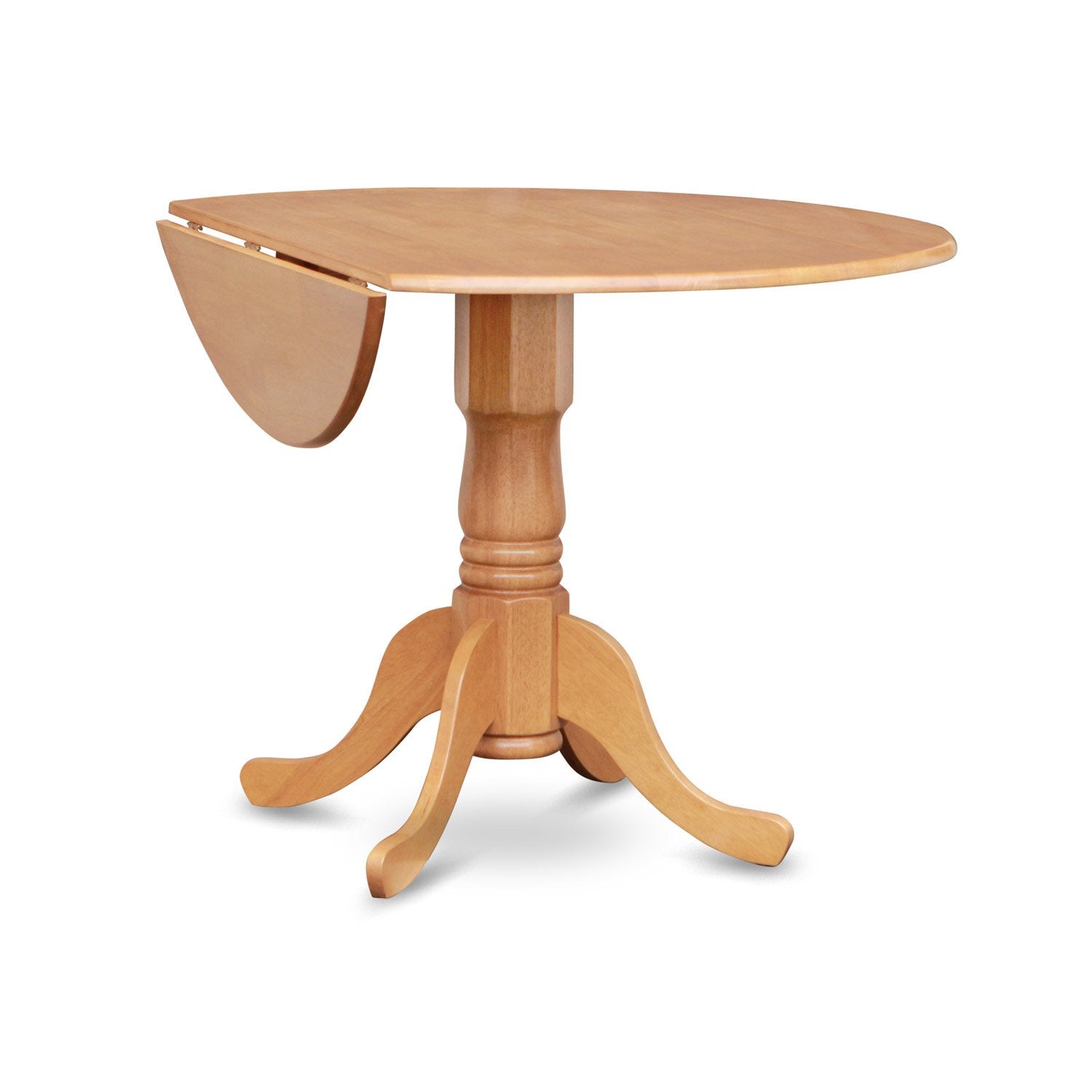 3-Piece Round Dining Set with Drop Leaf