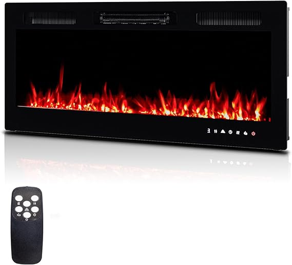 36 Inch Electric Fireplace with Remote Control