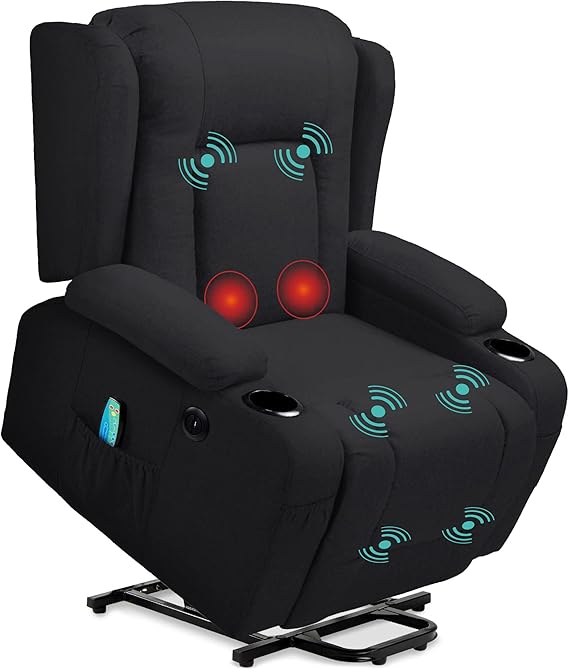 Power Lift Recliner Chair with Massage and Heat