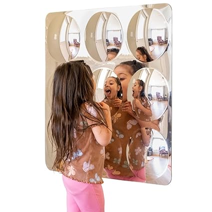 Sensory Wall Toddler Mirror with Convex Bubble