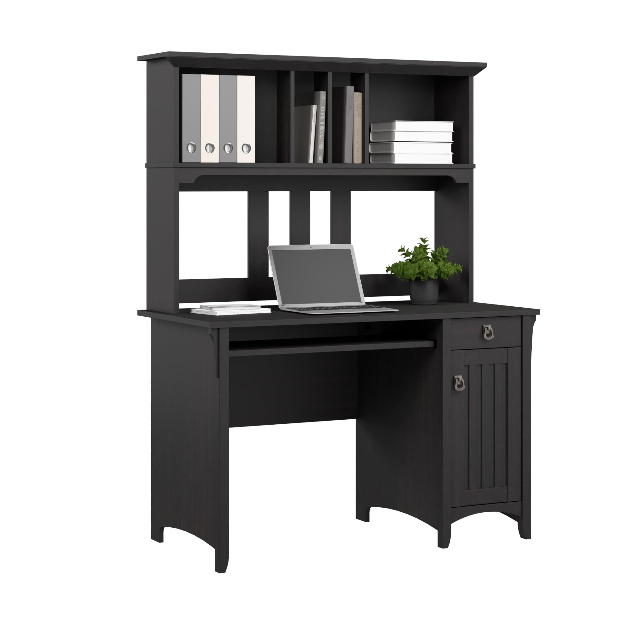 Computer Desk with Hutch - Drawers, Cabinets & Keyboard Tray