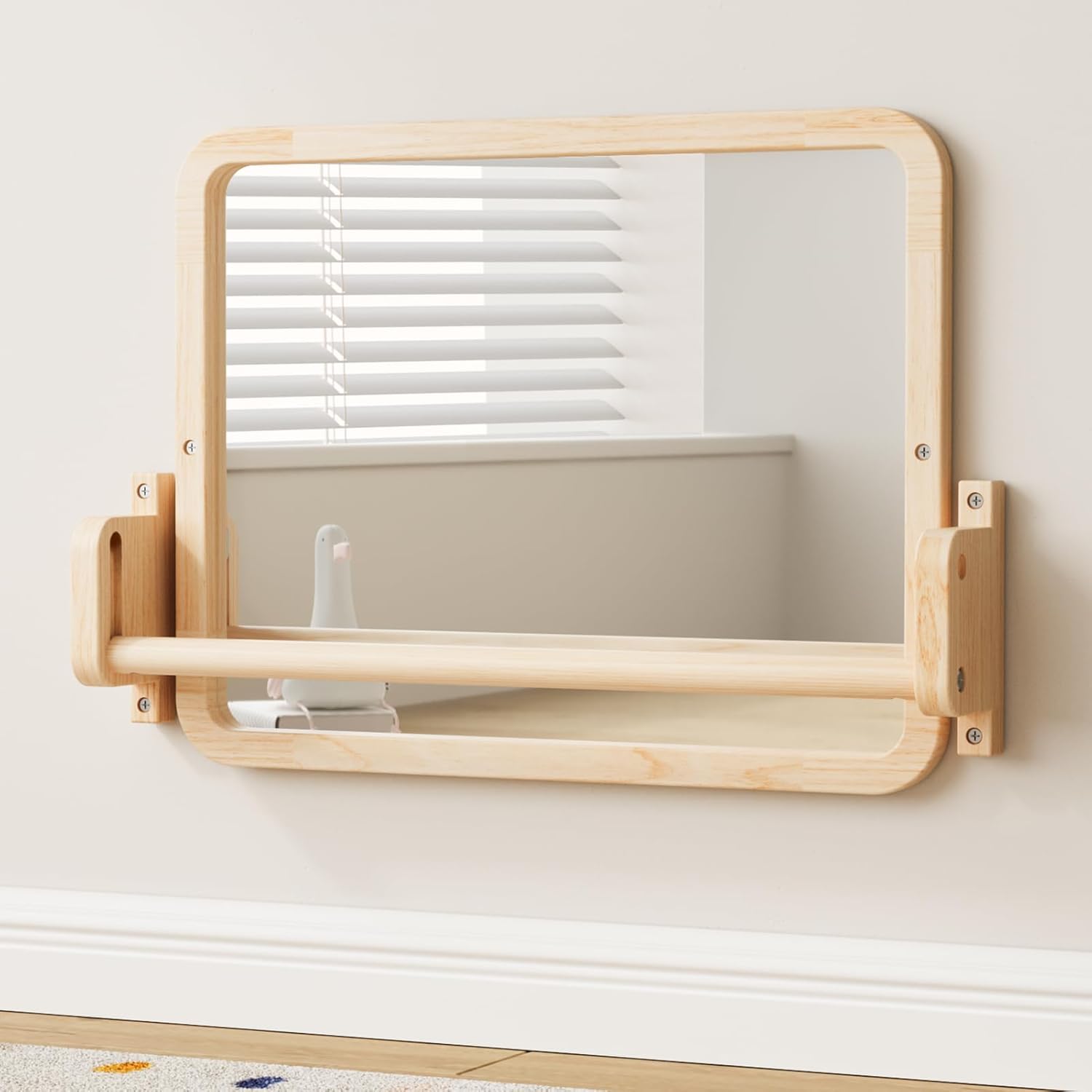 3-in-1 Montessori Mirror with Adjustable Pull-Up Bar
