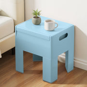 Modern Plastic Nightstand with Storage