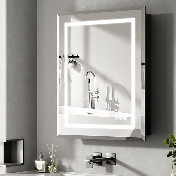 16x24 LED Lighted Bathroom Medicine Cabinet with Mirror
